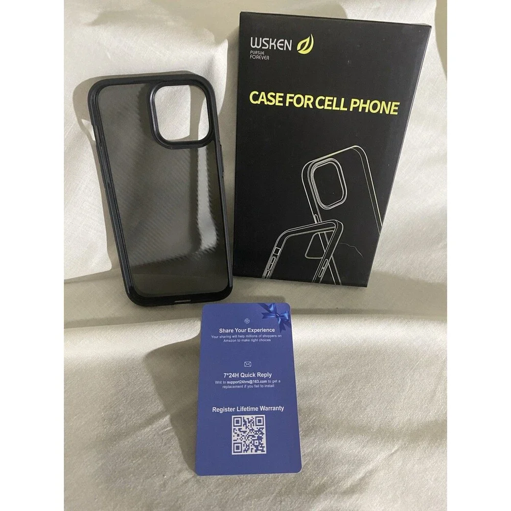 WSKEN Shockproof Slim Case for iPhone 13 Pro Max 6.7 Inch Black New
